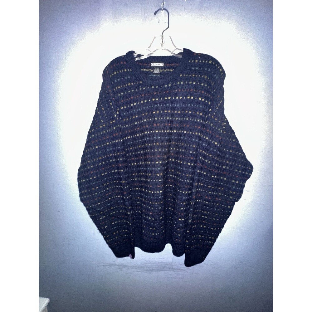 VTG Jantzen Sweater Mens XLarge Multicolored Crewneck Grandpa Retro 90s